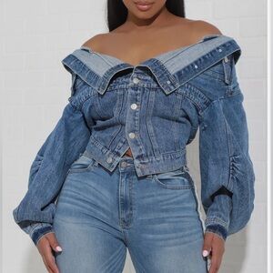 Swank A Posh Fingers Crossed Versatile Denim Jacket